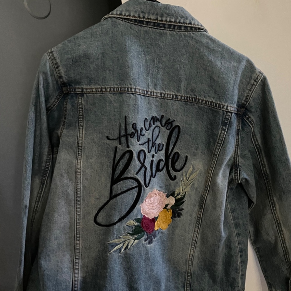 “Here Comes The Bride” denim jacket